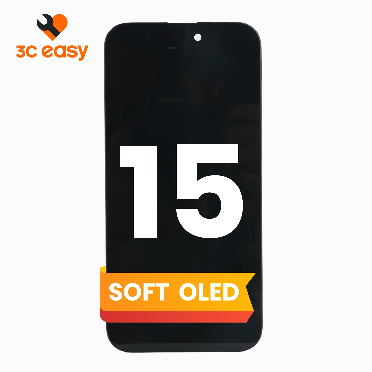 3C EASY - เปลี่ยนหน้าจอโทรศัพท์ใหม่ I15 (OLED แบบนิ่ม/สีดำ)