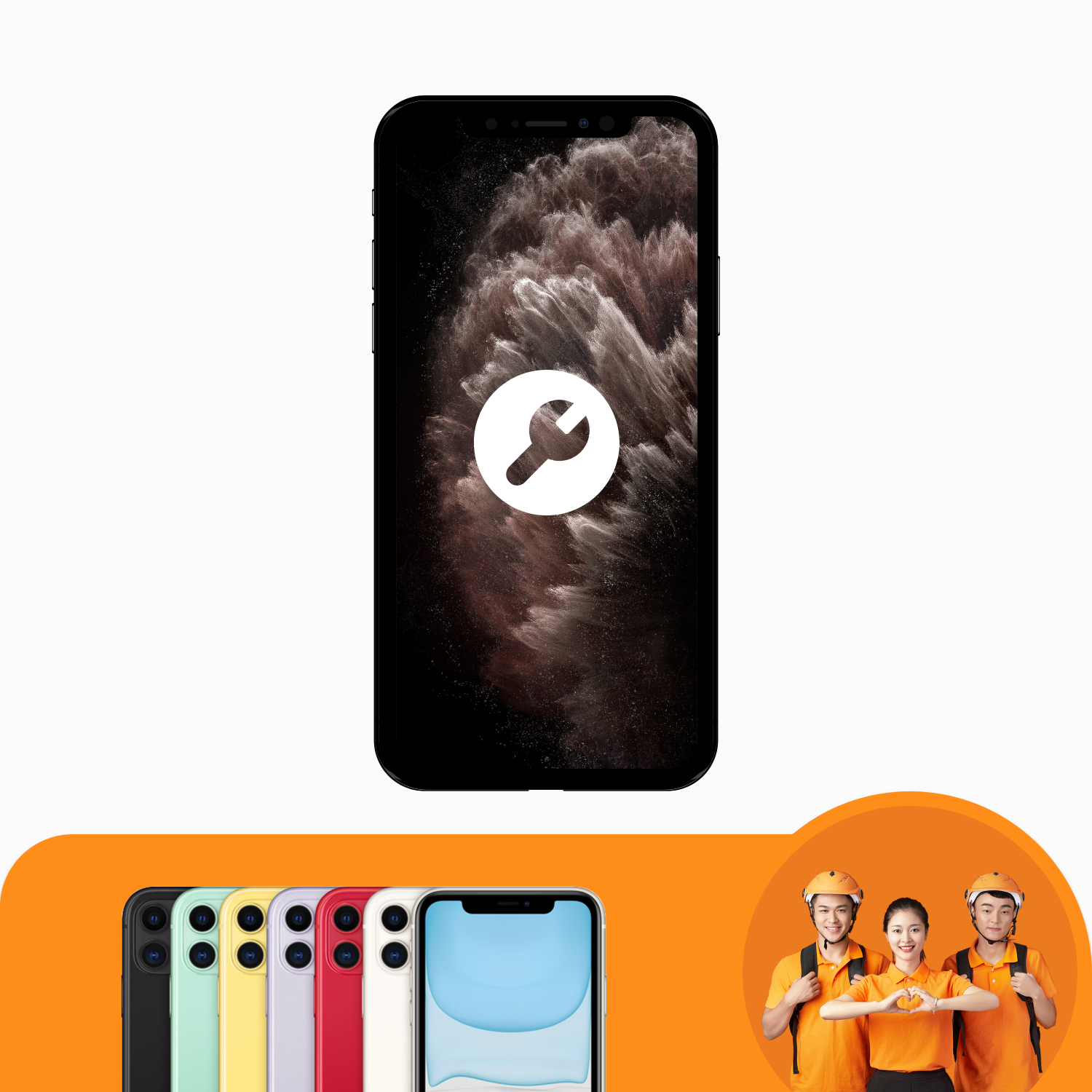 บริการซอฟต์แวร์โทรศัพท์มือถือ iPhone 11 Series