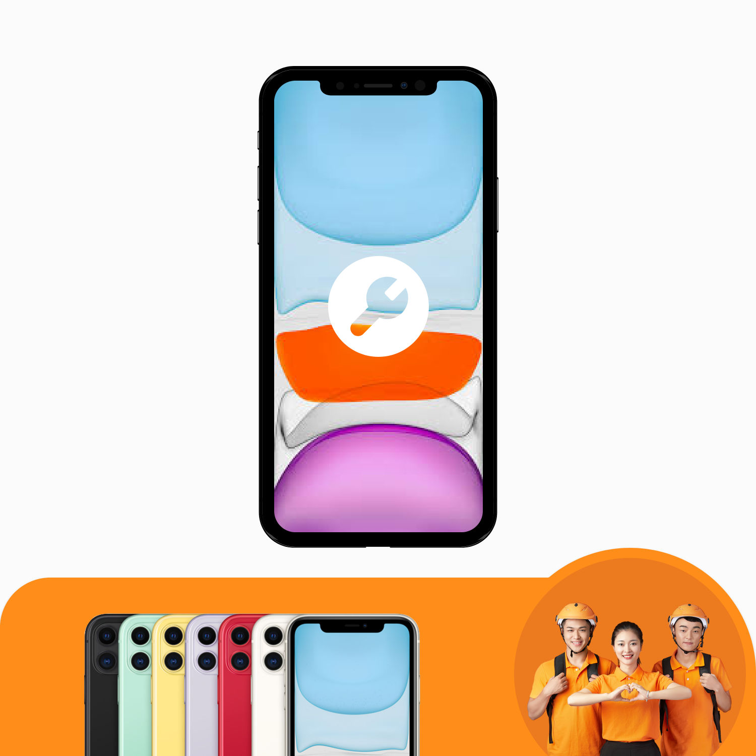 บริการซอฟต์แวร์โทรศัพท์มือถือ iPhone 11 Series