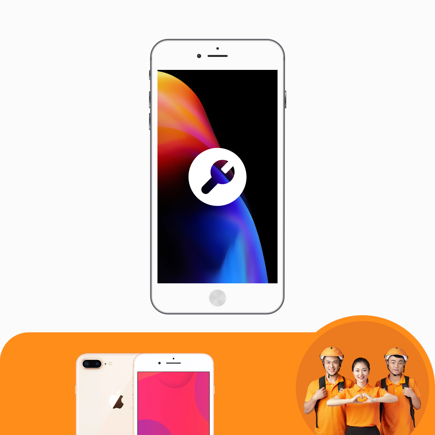 บริการซอฟต์แวร์โทรศัพท์มือถือ iPhone 8 Series