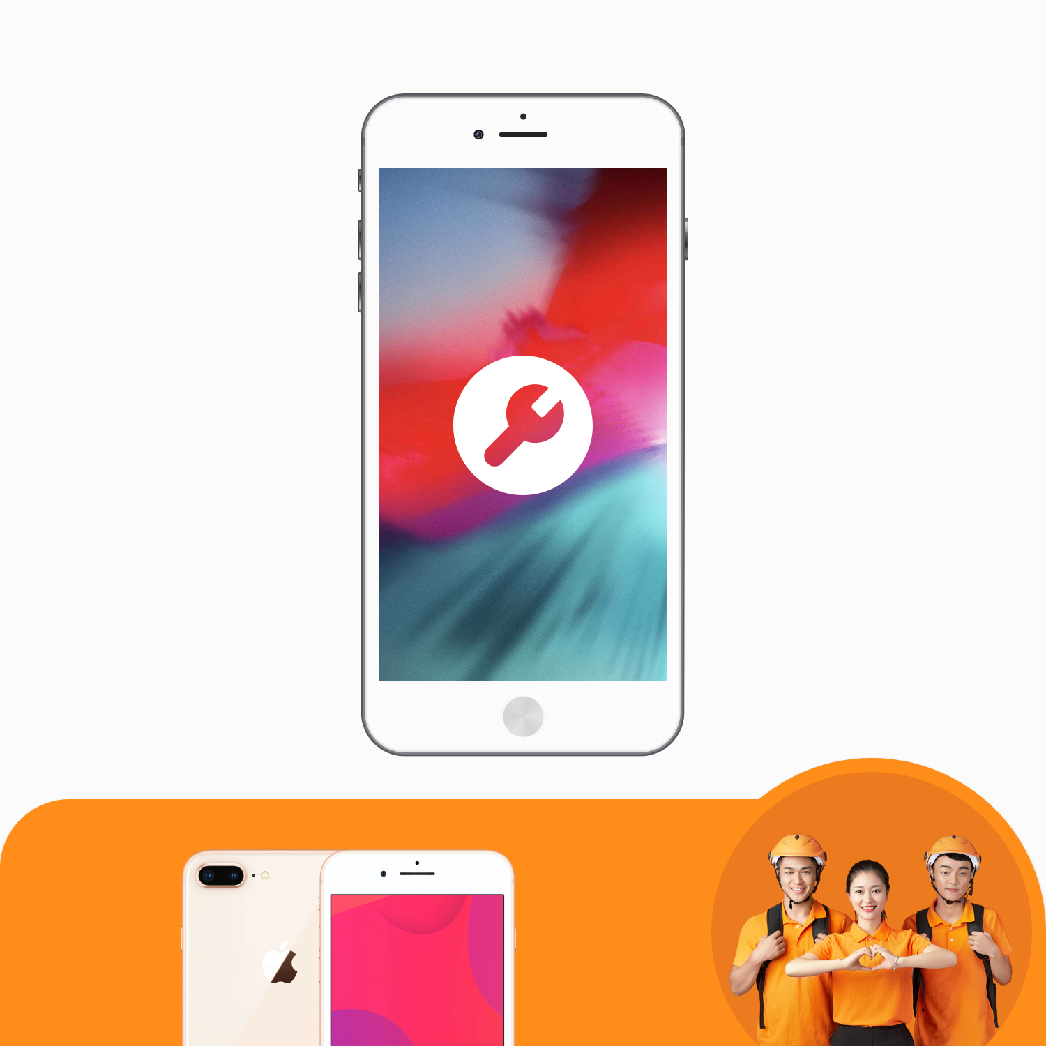 บริการซอฟต์แวร์โทรศัพท์มือถือ iPhone 8 Series